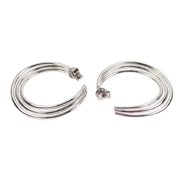 K18WG ダイヤモンド ピアス 5.00ct