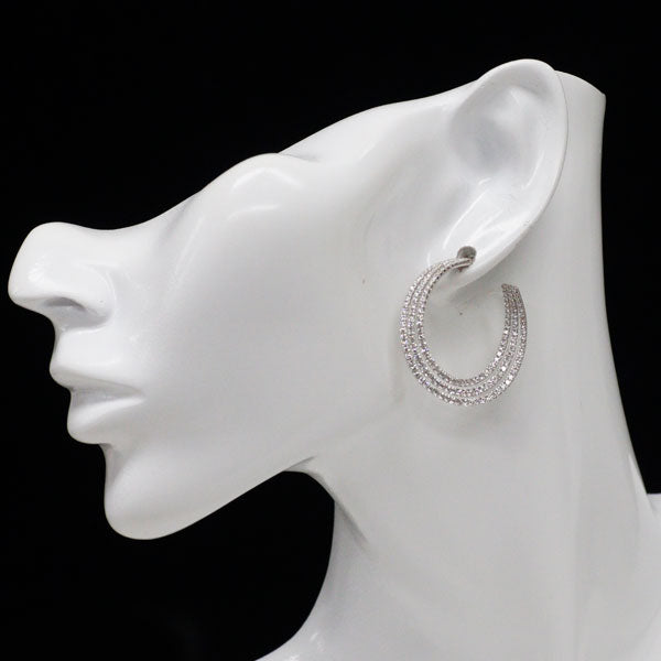 K18WG ダイヤモンド ピアス 5.00ct