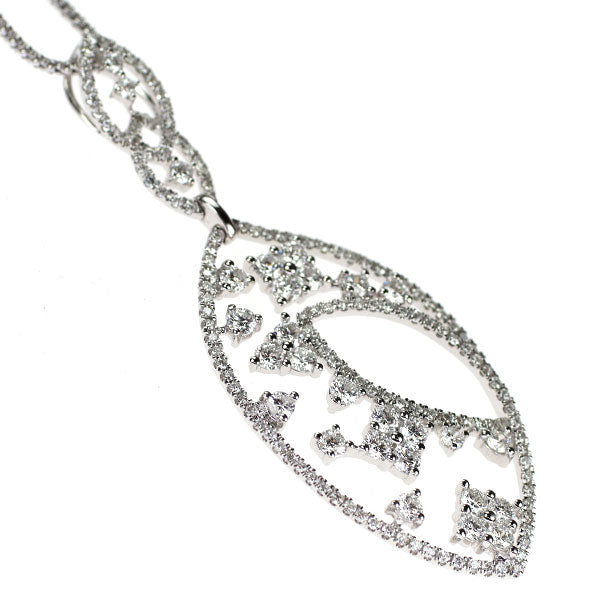 K18WG ダイヤモンド ペンダントネックレス 2.26ct