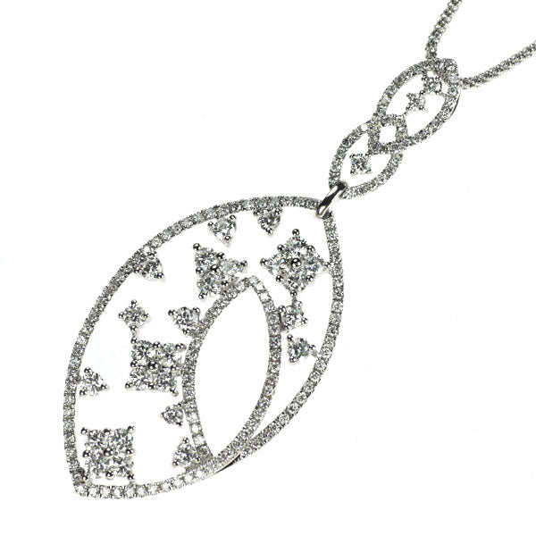 K18WG ダイヤモンド ペンダントネックレス 2.26ct