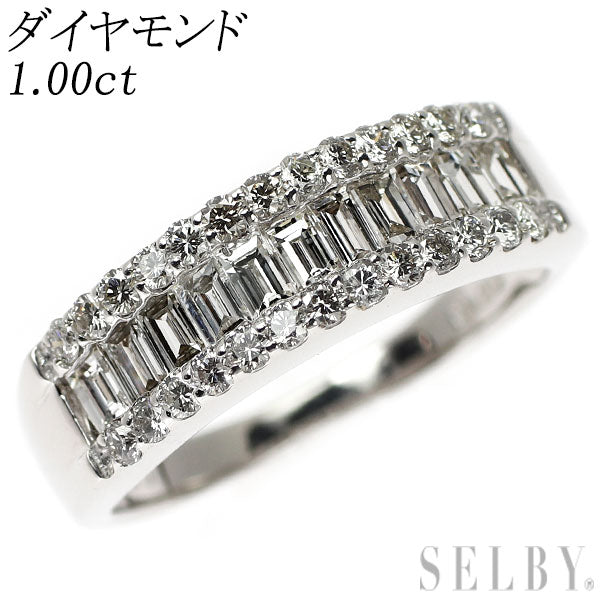 K18WG ダイヤモンド リング 1.00ct