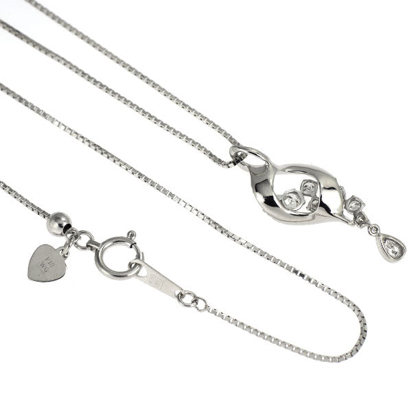 K18WG ダイヤモンド ペンダントネックレス 0.40ct
