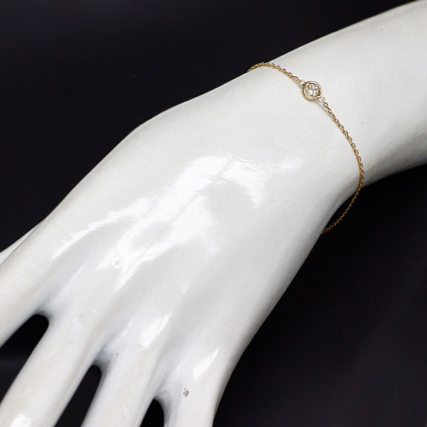 K18YG ダイヤモンド ブレスレット 0.18ct