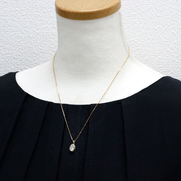 K18YG オーバル ダイヤモンド ペンダントネックレス 2.018ct M I1