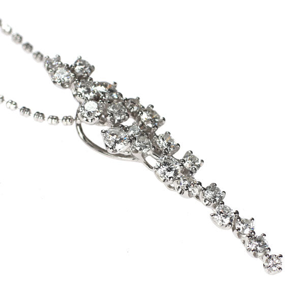 Pt900/ Pt850 ダイヤモンド ペンダントネックレス 1.50ct
