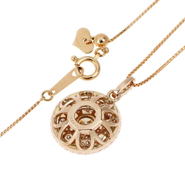 K18PG ダイヤモンド ペンダントネックレス 0.23ct D0.55ct