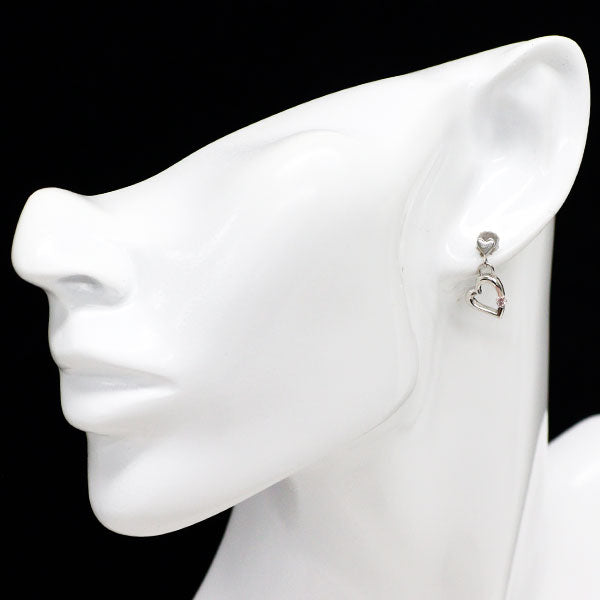 ジェムケリー Pt900 天然ピンクダイヤモンド ピアス 0.112ct FP SI1 ハート