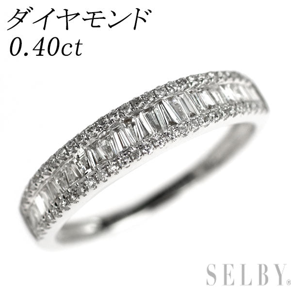 K18WG ダイヤモンド リング 0.40ct