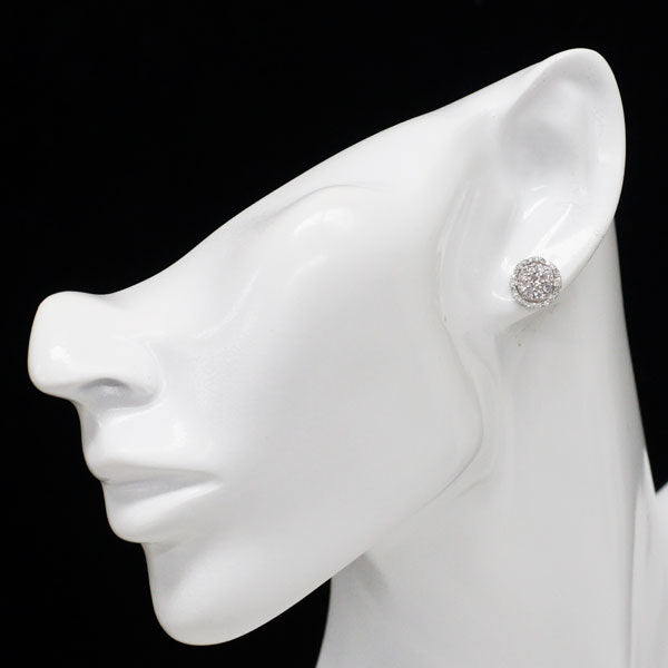 希少 Pt900 天然ピンク ダイヤモンド ピアス 0.76ct D0.30ct