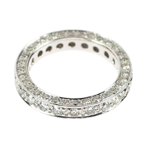 K18WG ダイヤモンド リング 1.20ct フルエタニティ
