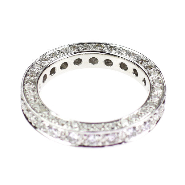 K18WG ダイヤモンド リング 1.20ct フルエタニティ