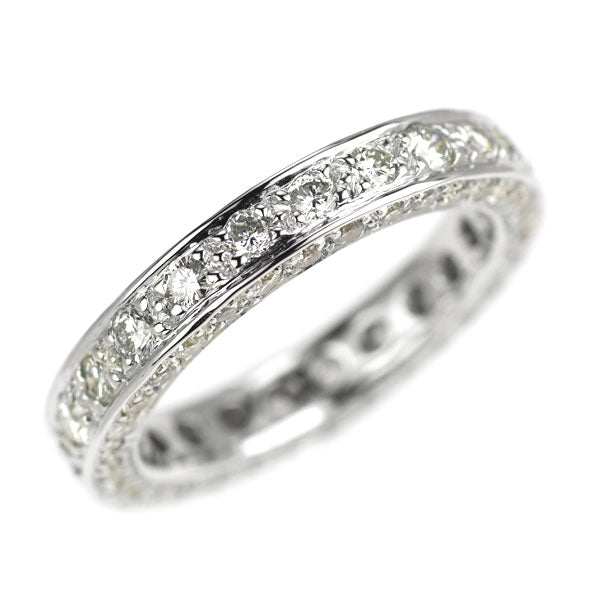 K18WG ダイヤモンド リング 1.20ct フルエタニティ