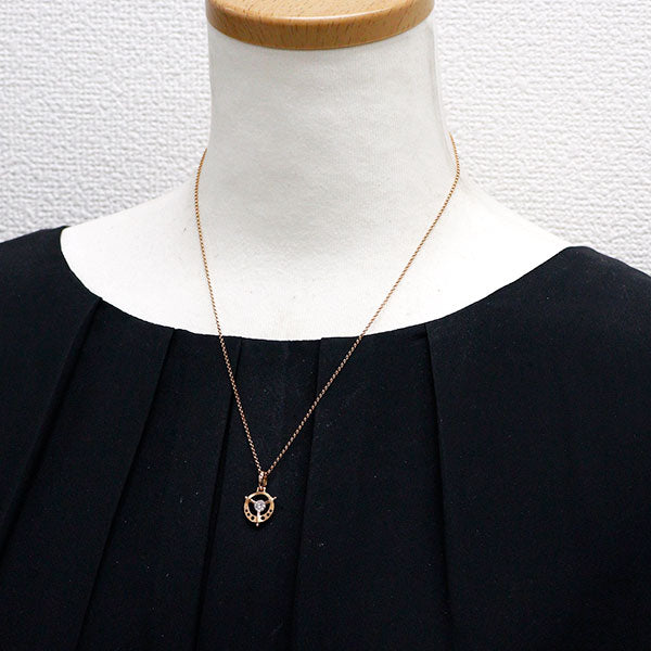 イーノス/E-NO'S K18PG ダイヤモンド ペンダントネックレス 0.308ct