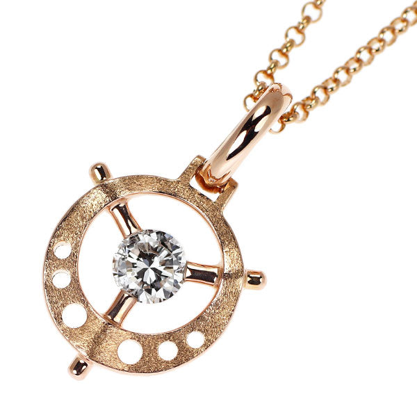 イーノス/E-NO'S K18PG ダイヤモンド ペンダントネックレス 0.308ct