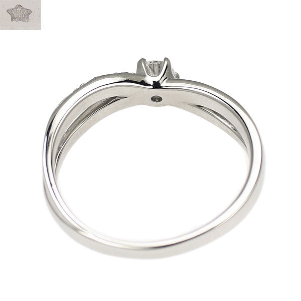 wish upon a star K18WG ダイヤモンド リング 0.161ct E SI1 D0.04ct