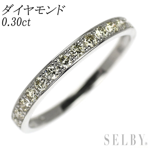 Pt950 ダイヤモンド リング 0.30ct ハーフエタニティ — セルビー