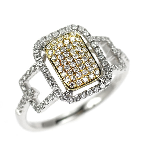 K18YG/WG ダイヤモンド リング 0.40ct