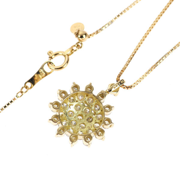 K18YG ダイヤモンド ペンダントネックレス 1.03ct