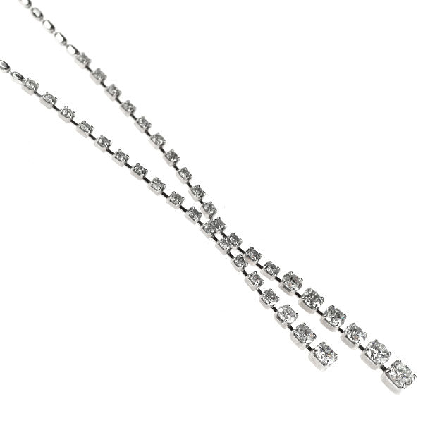 Pt850 ダイヤモンド ネックレス 2.00ct