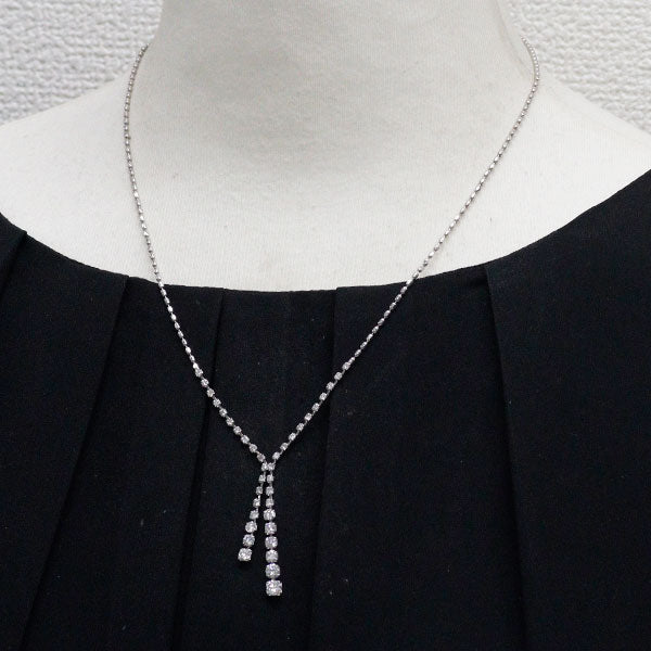 Pt850 ダイヤモンド ネックレス 2.00ct