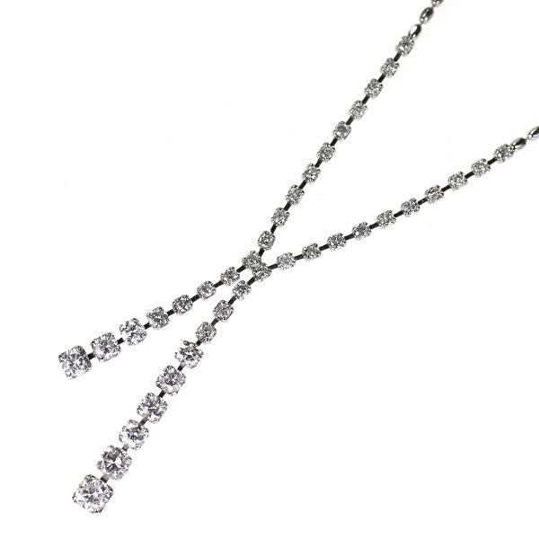 Pt850 ダイヤモンド ネックレス 2.00ct