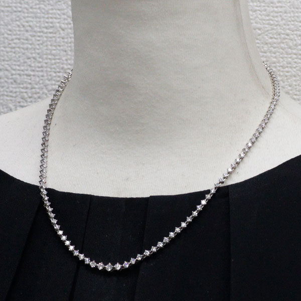Pt900 ダイヤモンド テニス ネックレス 5.31ct