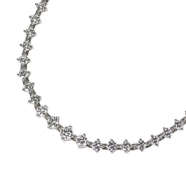 Pt900 ダイヤモンド テニス ネックレス 5.31ct