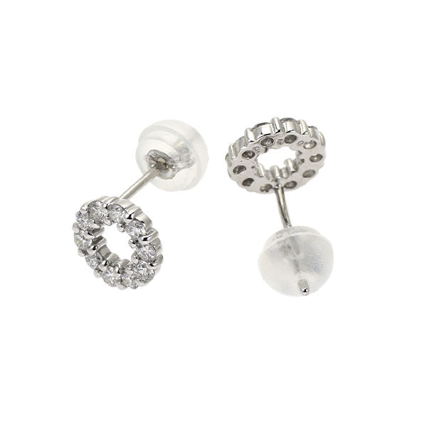 K18WG ダイヤモンド ピアス 0.40ct