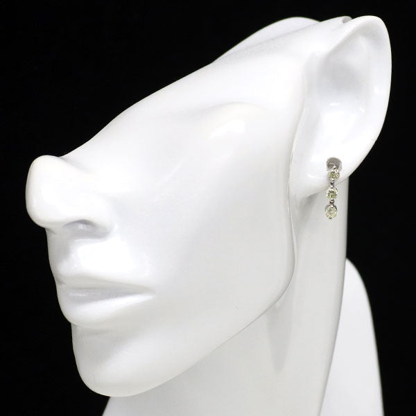 Pt900 ダイヤモンド ピアス 1.00ct スリーストーン