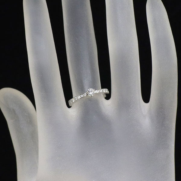 トレセンテ Pt950 ダイヤモンド  リング 0.16ct D0.10ct