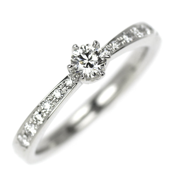 トレセンテ Pt950 ダイヤモンド  リング 0.16ct D0.10ct
