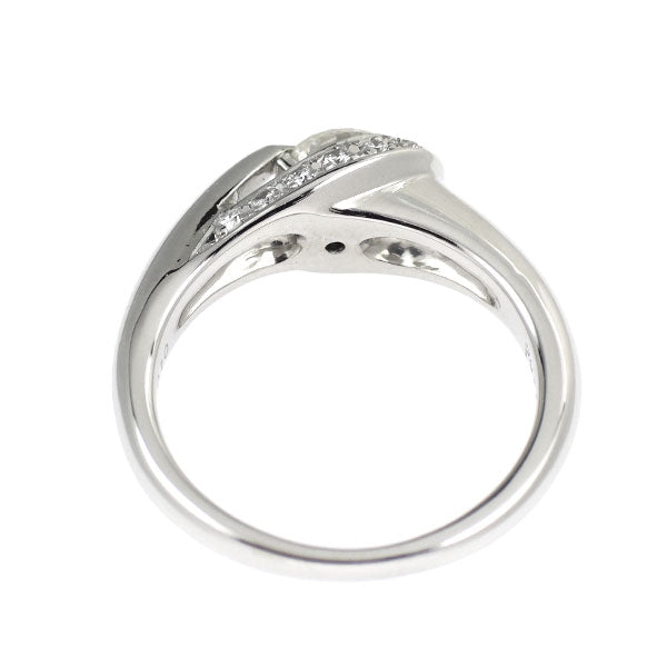 Pt900 ダイヤモンド リング 0.328ct D0.10ct