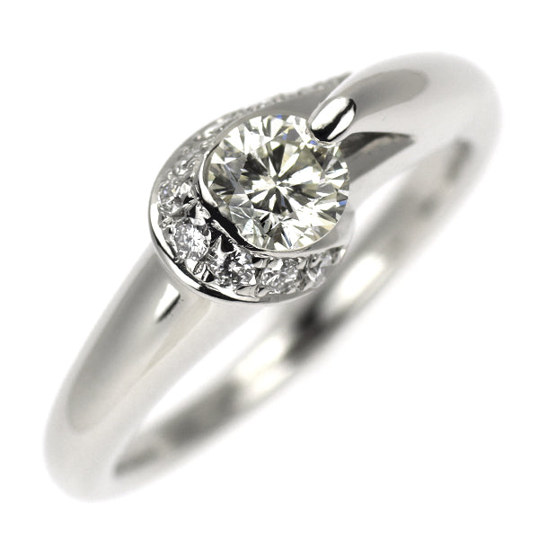 Pt900 ダイヤモンド リング 0.328ct D0.10ct