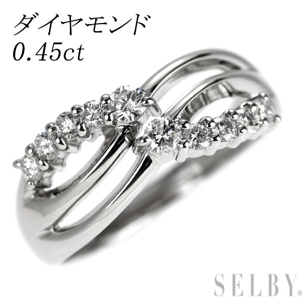 Pt900 ダイヤモンド リング 0.45ct