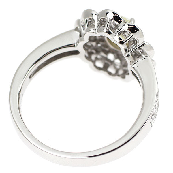 Pt900 オーバルシェイプ ダイヤモンド リング 0.501ct D1.14ct