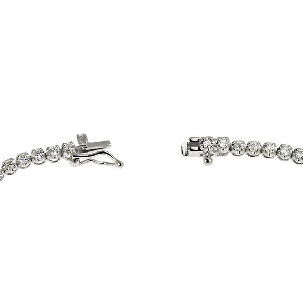 K18WG ダイヤモンド テニスブレスレット 1.03ct