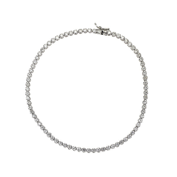 K18WG ダイヤモンド テニスブレスレット 1.03ct