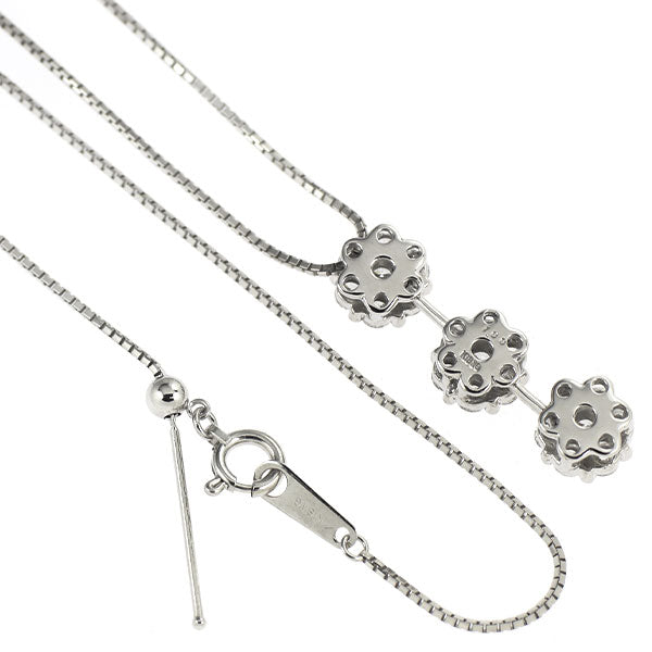 K18WG ダイヤモンド ペンダントネックレス 1.00ct 2way