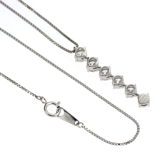 Pt900/ Pt850 ダイヤモンド ペンダントネックレス 1.000ct