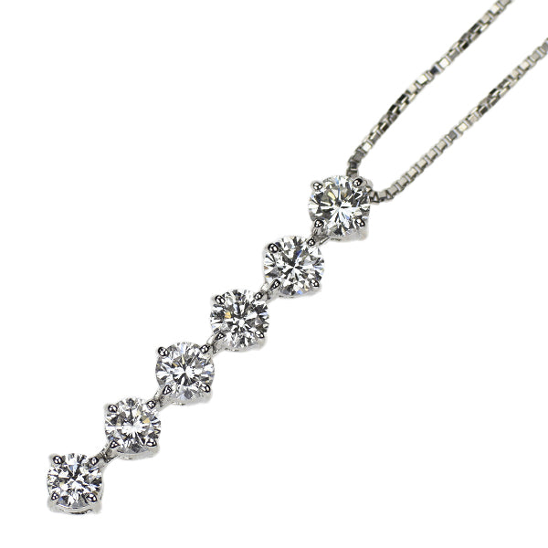 Pt900/ Pt850 ダイヤモンド ペンダントネックレス 1.000ct