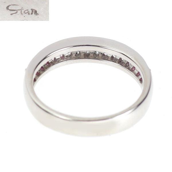 スタージュエリー K18WG ピンクサファイア ダイヤモンド リング 0.54ct D0.08ct