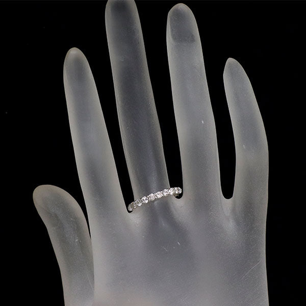 Pt950 ダイヤモンド リング 0.50ct  ハーフエタニティ
