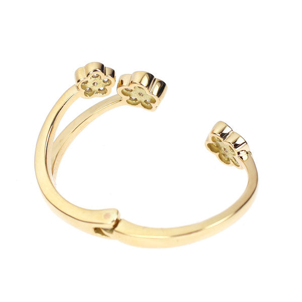 K18YG ダイヤモンド リング 0.45ct フラワー