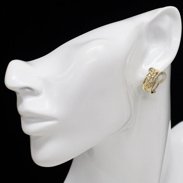 K18YG ダイヤモンド ピアス兼イヤリング 0.24ct
