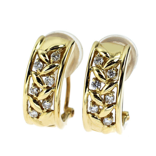 K18YG ダイヤモンド ピアス兼イヤリング 0.24ct