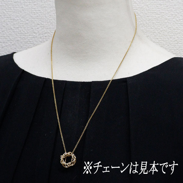 K18YG ダイヤモンド ペンダントトップ 0.15ct