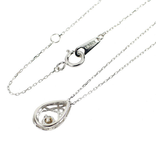 K18WG ダイヤモンド ペンダントネックレス 0.10ct