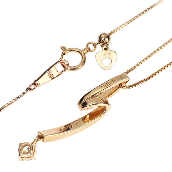 ディアヴァンテ K18PG ダイヤモンド ペンダントネックレス 0.342ct