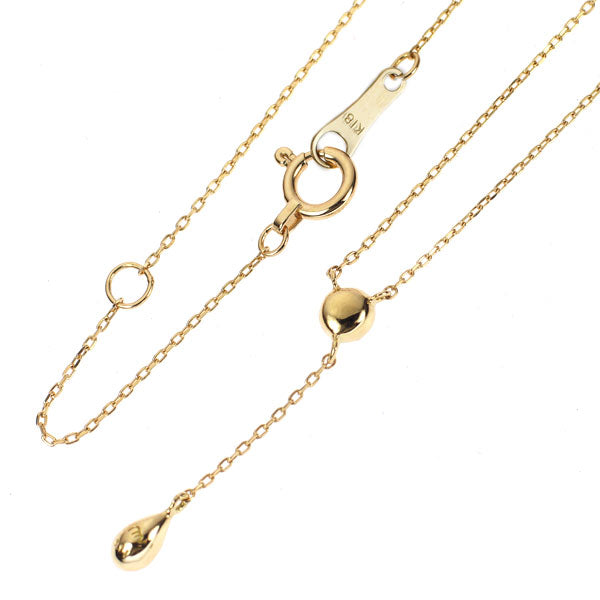 K18YG ダイヤモンド ペンダントネックレス 0.11ct Y字
