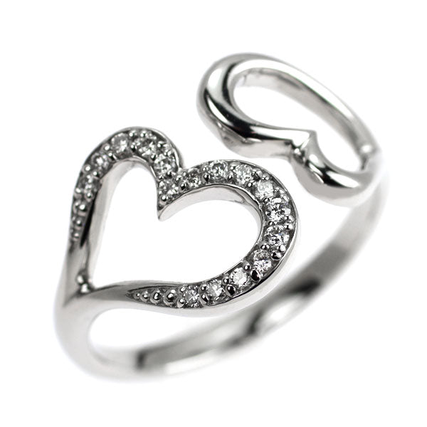 Pt900 ダイヤモンド リング 0.09ct ハート